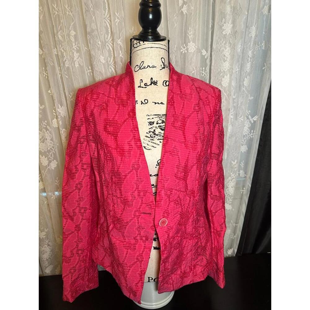 Jones New York Textured Pink Blazer – Size 8 - Picture 1 of 3